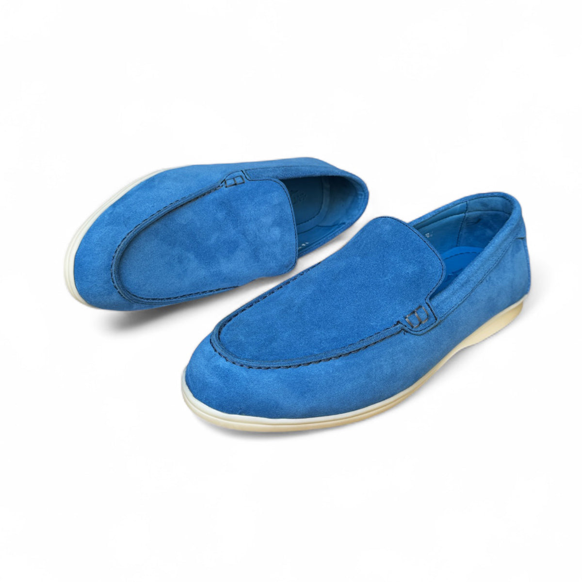 CHAUSSURE EN CUIR BLEU ROI