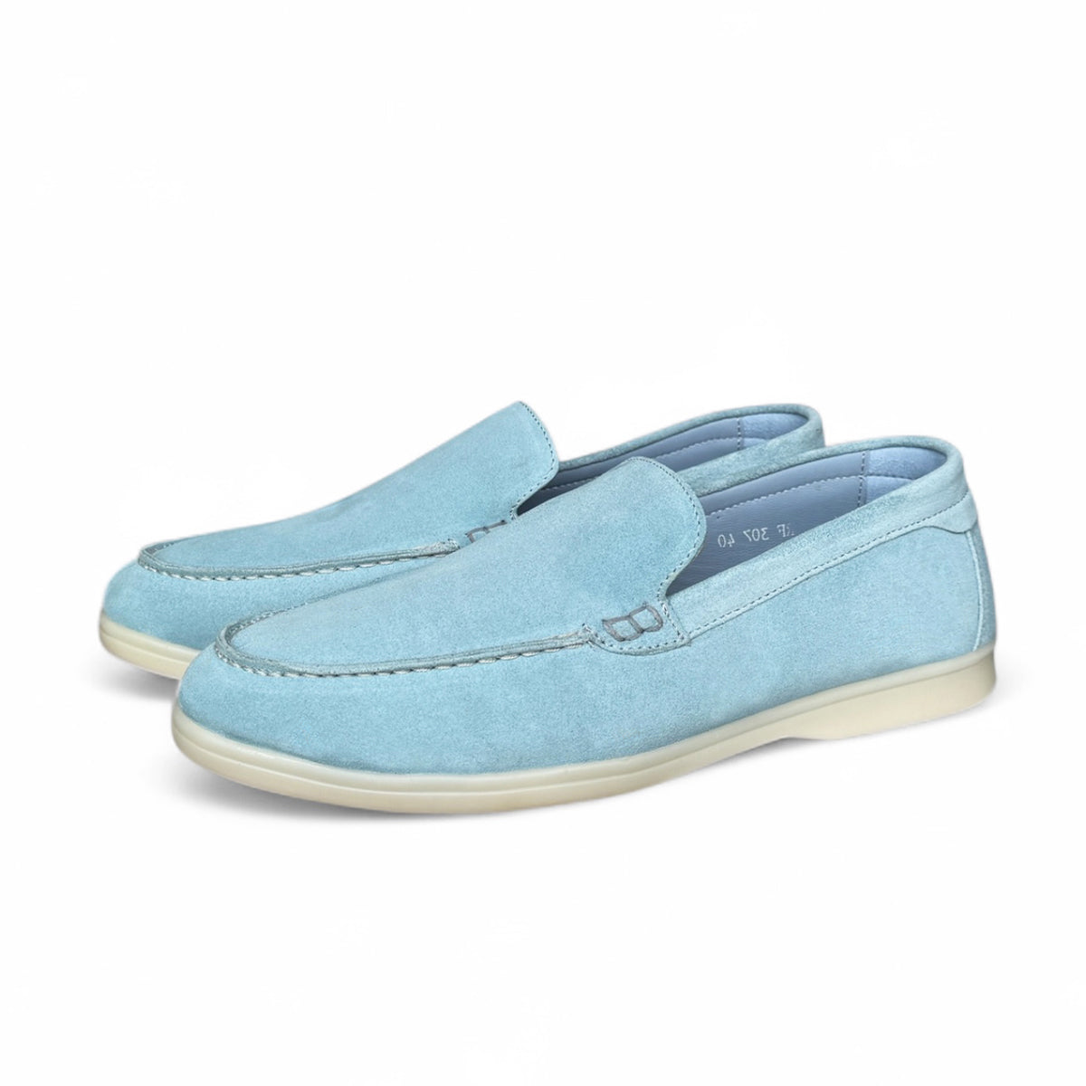 CHAUSSURE EN CUIR BLEU ROI