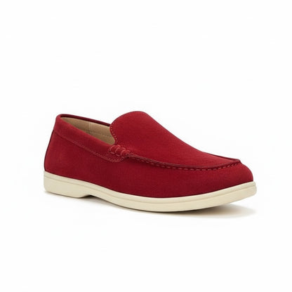 CHAUSSURE EN CUIR BORDEAUX