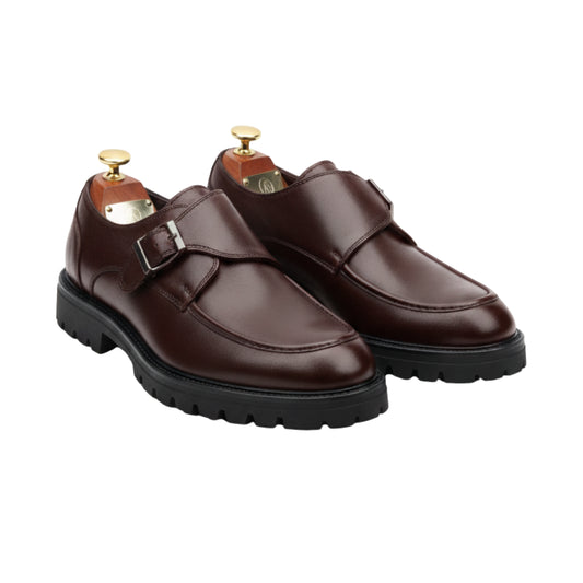 Chaussures Classiques Monk Strap en cuir